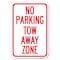 Signmission No Parking Tow Away Zone Heavy-Gauge Aluminum Sign, 12" x 18", A-1218-23650 A-1218-23650 - alternate 1